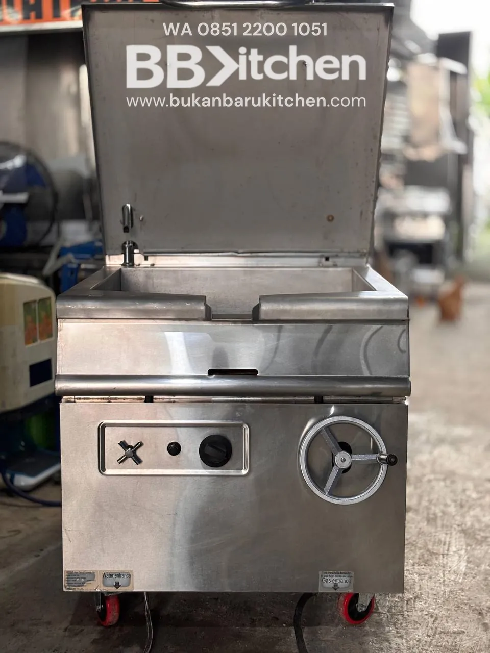 Gas Tilting Braising Pan Getra OH900-RS 80 Liter - Image 2