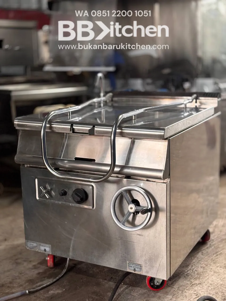 Gas Tilting Braising Pan Getra OH900-RS 80 Liter