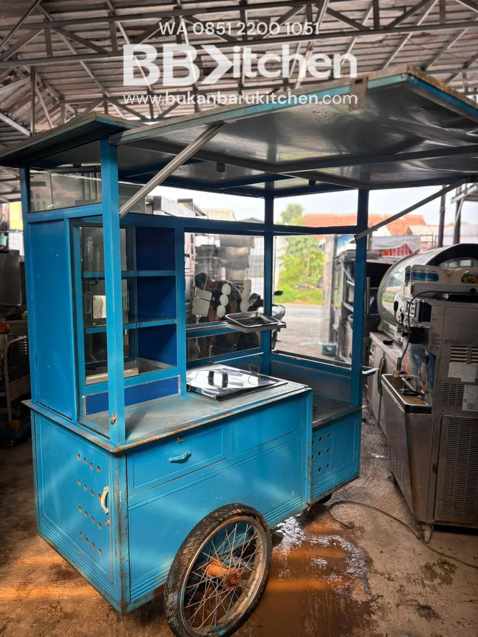 Gerobak Besi dan Aluminum Ukuran 170x80x190 - Image 4