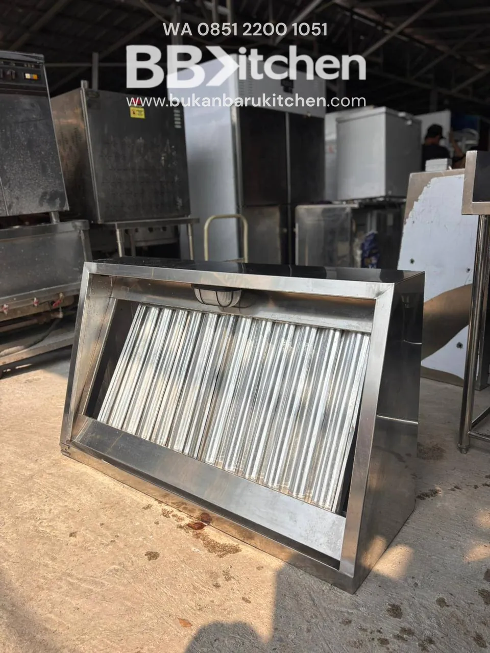 Hood Dapur Ukuran 120x70x40 dengan Filter