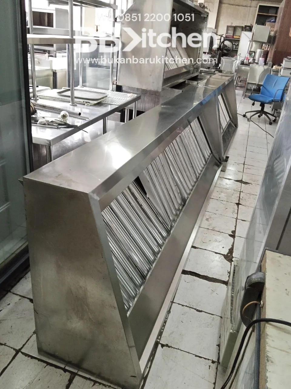 Hood Sambung dengan Filter Baru dan Batok Lampu Ukuran 500x90x50 - Image 2