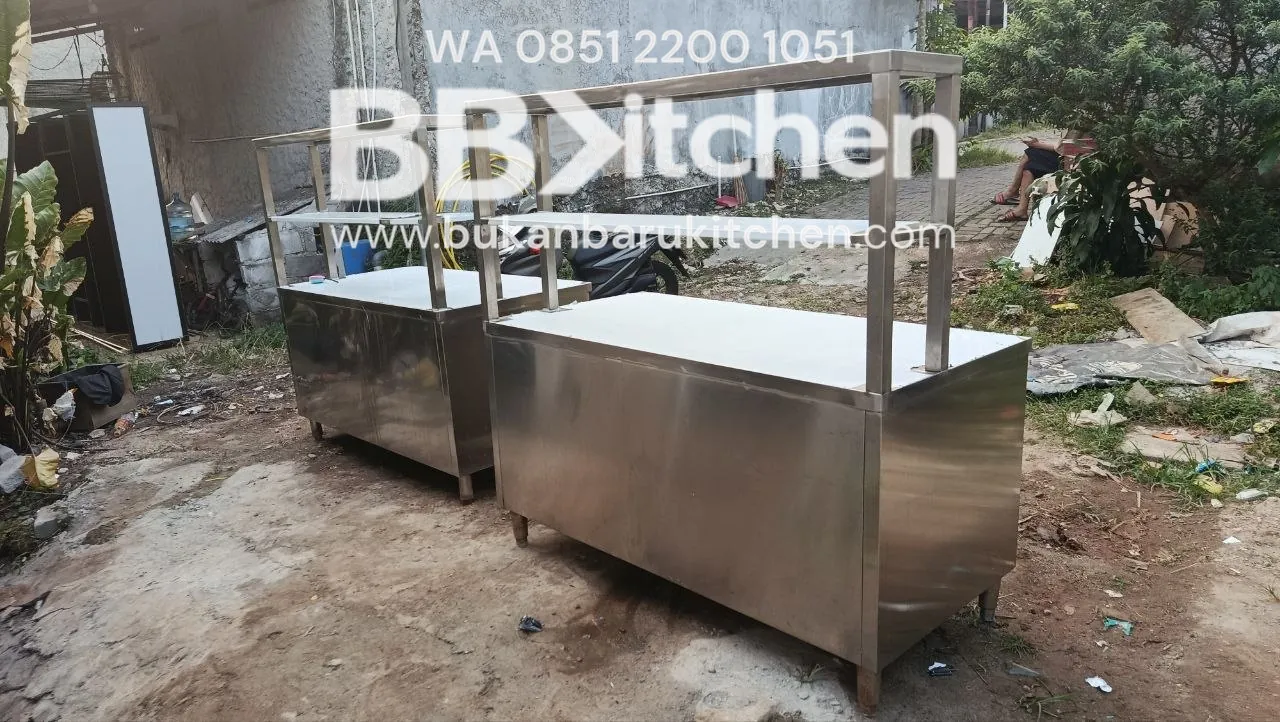 Kabinet Pintu Sliding Stainless Steel 150x75x80 - Image 6