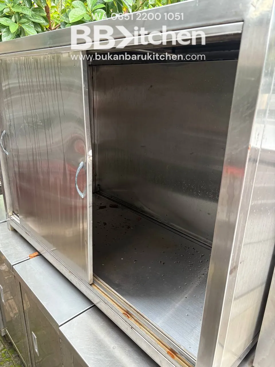 Kabinet Stainless Steel Ukuran 120x55x85 - Image 2