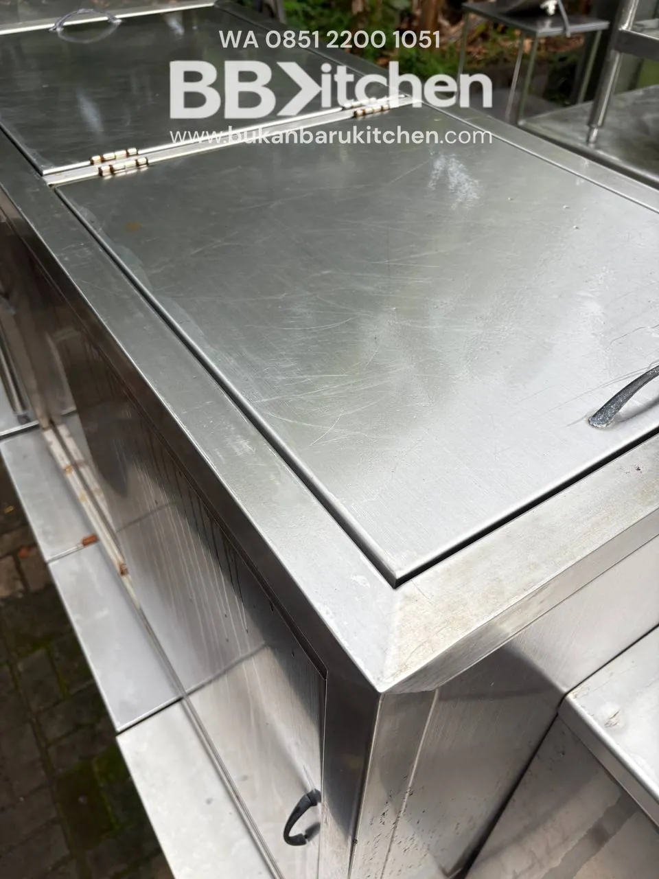Kabinet Stainless Steel Ukuran 120x55x85 - Image 3