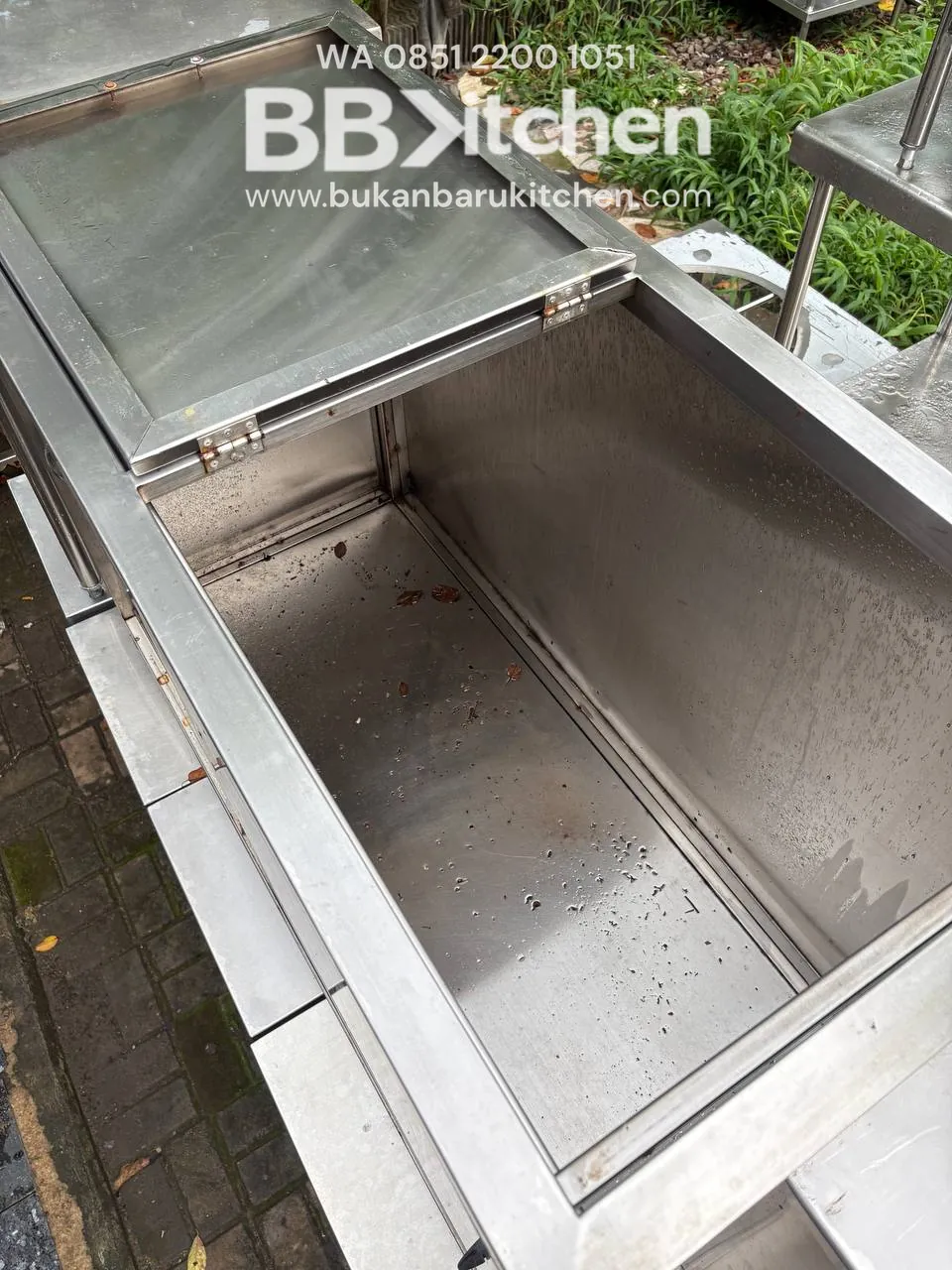 Kabinet Stainless Steel Ukuran 120x55x85 - Image 4