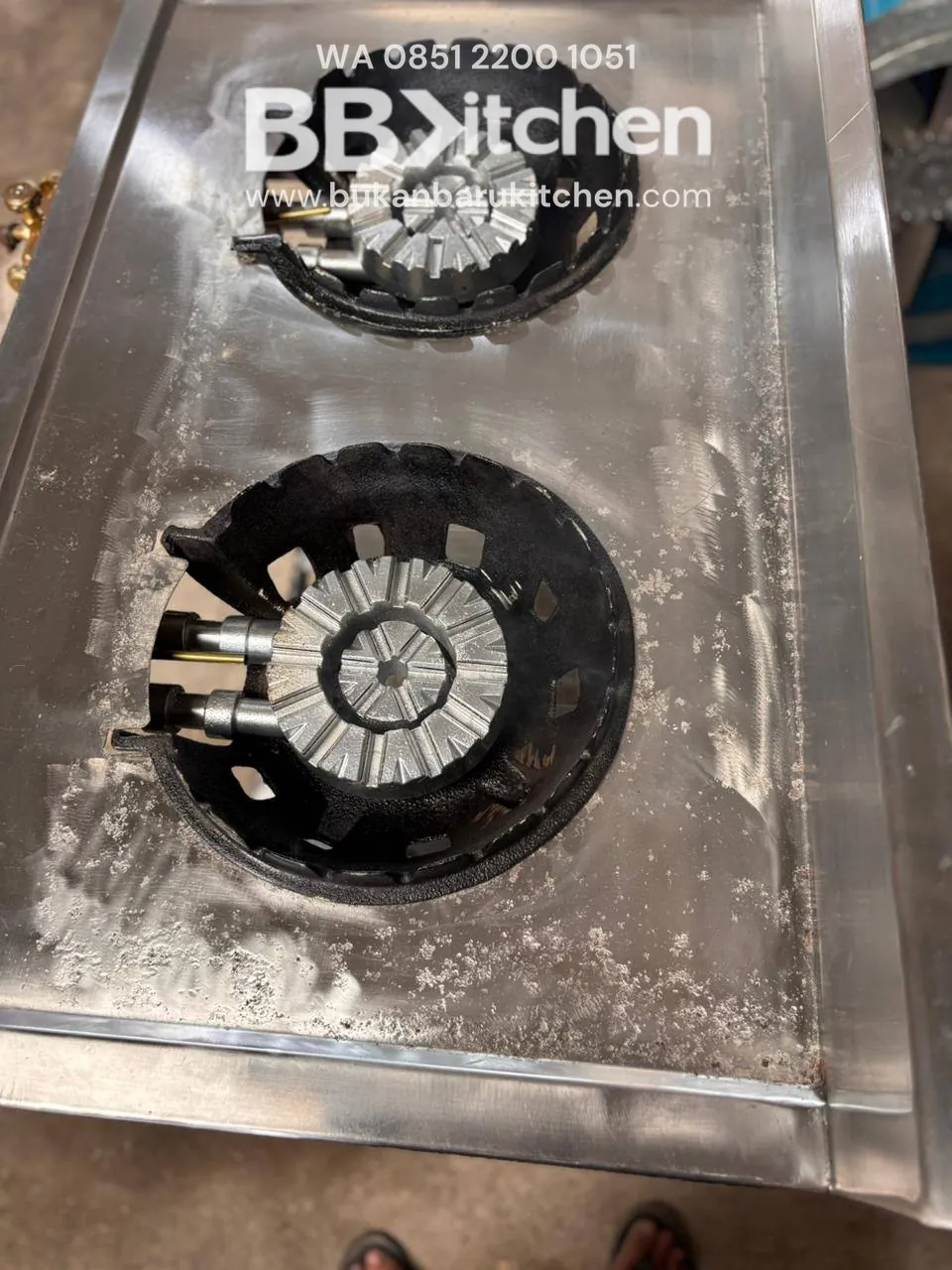 Kompor 2 Tungku High Pressure Ukuran 100x62x83 - Image 3
