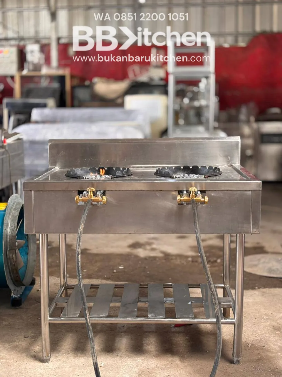 Kompor 2 Tungku High Pressure Ukuran 100x62x83 - Image 5