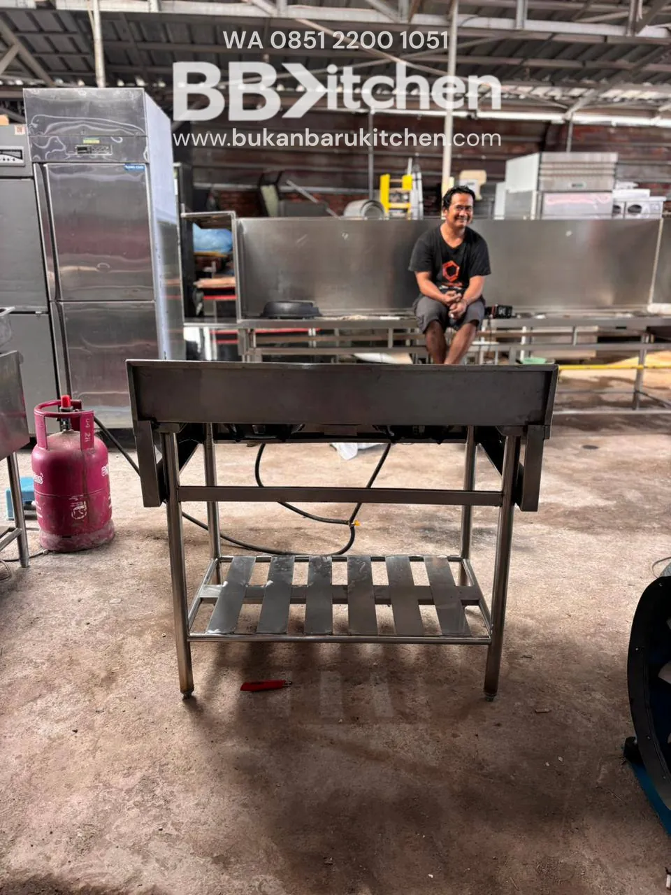 Kompor 2 Tungku High Pressure Ukuran 100x62x83 - Image 7