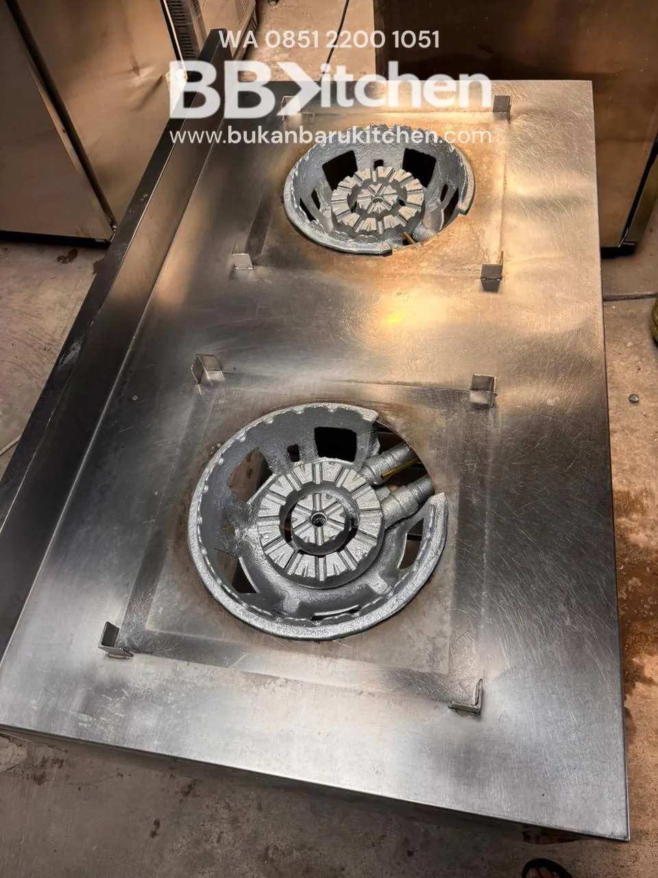 Kompor 2 Tungku High Pressure Ukuran 120x70x85 - Image 4