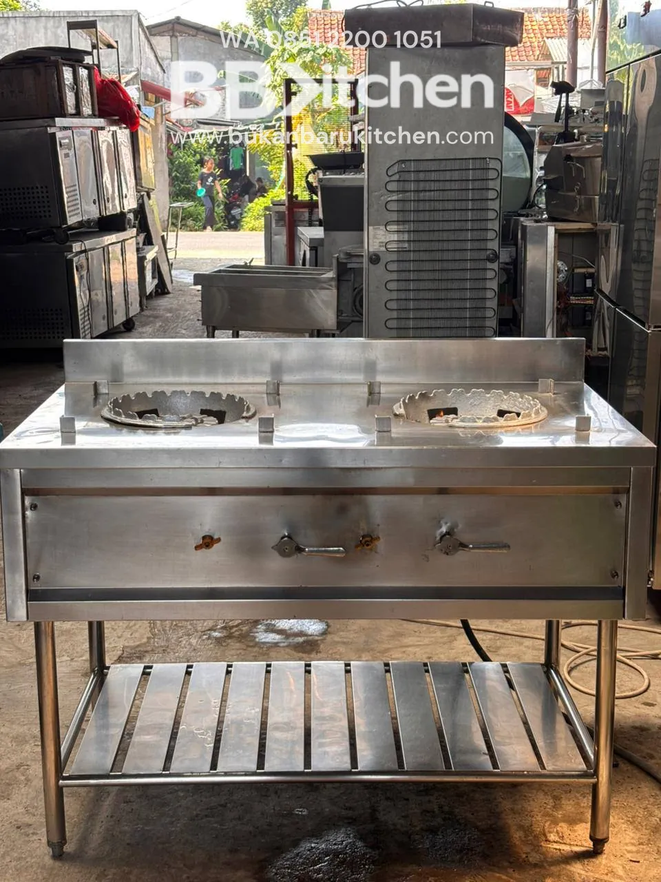 Kompor 2 Tungku High Pressure Ukuran 120x70x85