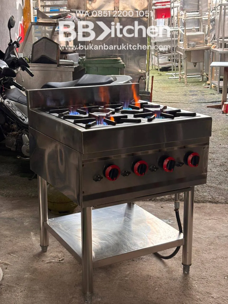 Kompor 4 Tungku 70x70x85 High Pressure - Bekas - Image 2