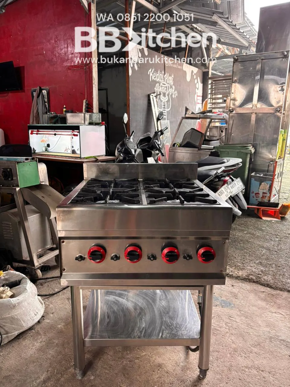 Kompor 4 Tungku 70x70x85 High Pressure - Bekas - Image 3