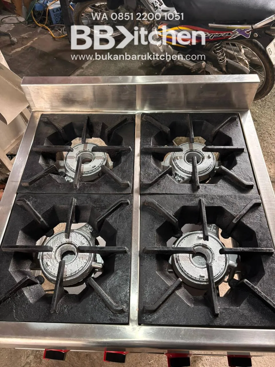 Kompor 4 Tungku 70x70x85 High Pressure - Bekas - Image 6