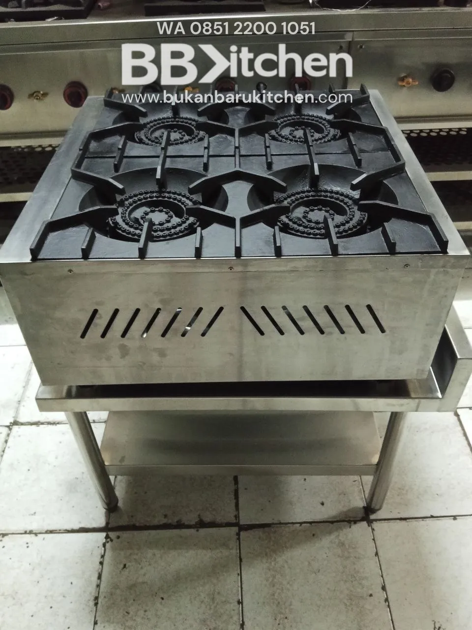 Kompor 4 Tungku Loow Pressure Ukuran 62x72x75 cm - Image 2