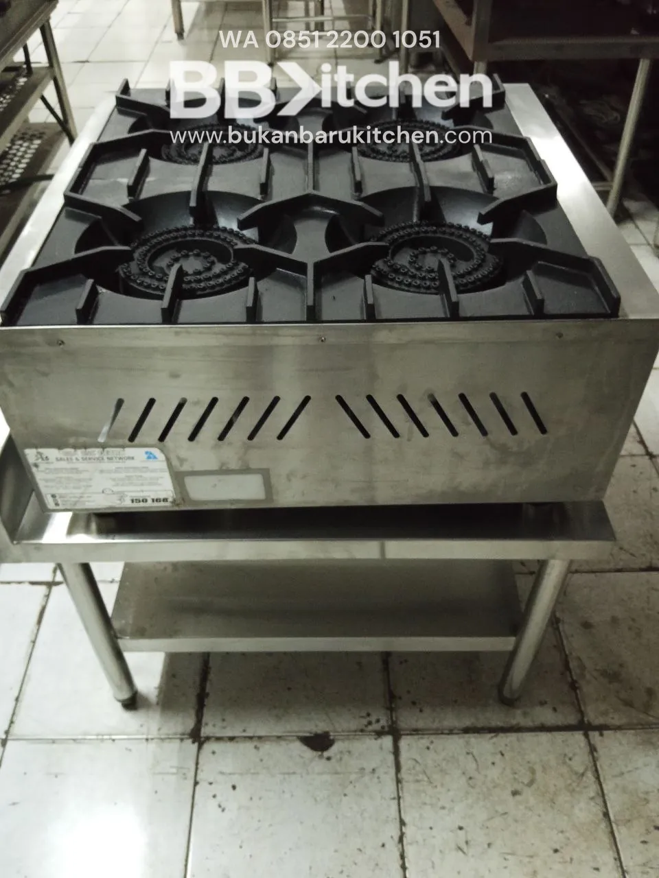 Kompor 4 Tungku Loow Pressure Ukuran 62x72x75 cm - Image 3