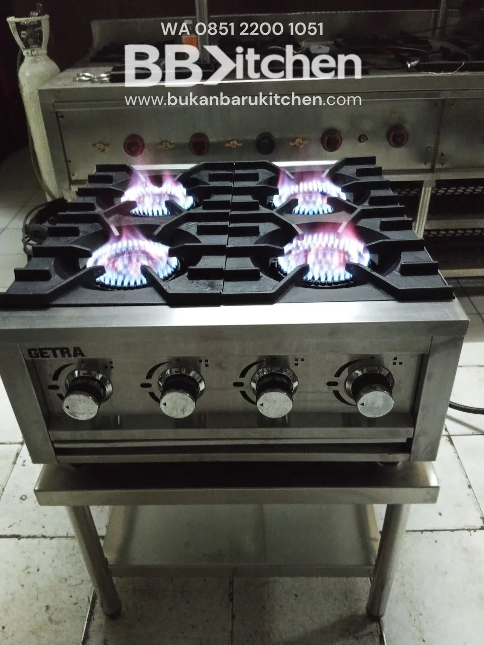 Kompor 4 Tungku Loow Pressure Ukuran 62x72x75 cm - Image 5