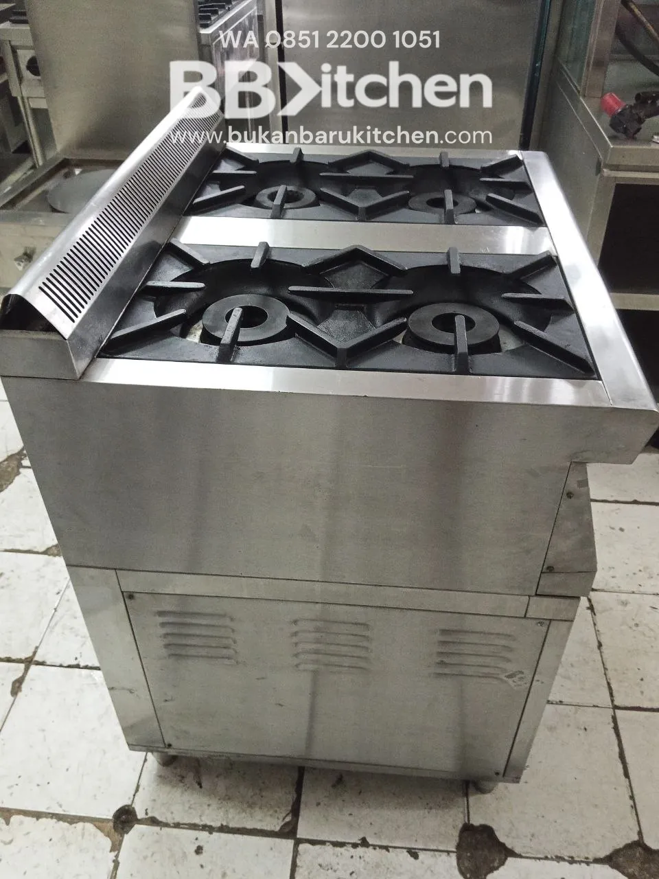 Kompor 4 Tungku Loow Pressure Ukuran 80x70x89 - Image 4