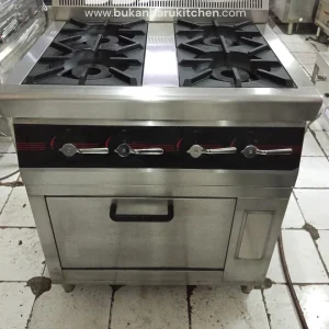 Kompor 4 Tungku Loow Pressure Ukuran 80x70x89