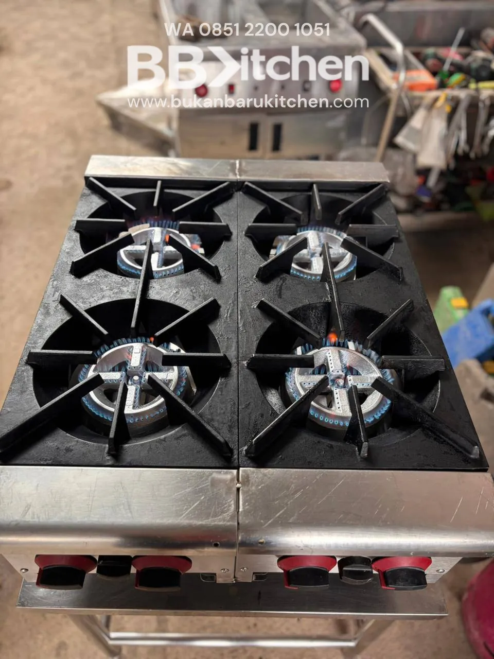 Kompor 4 Tungku Medium Pressure 70x70x90 - Image 2