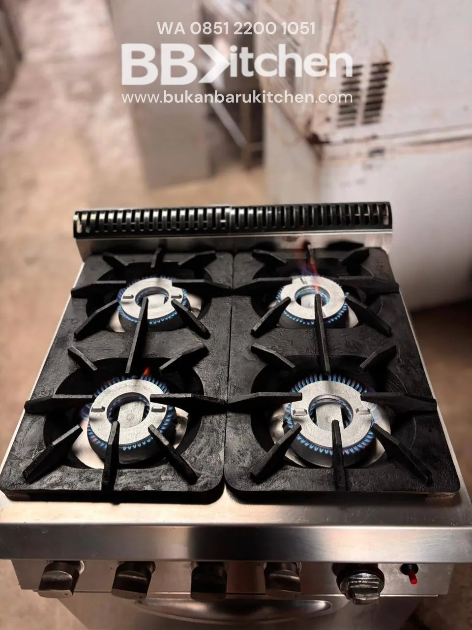 Kompor 4 Tungku Plus Oven Model E-RQB-700 70x70x93 - Image 4
