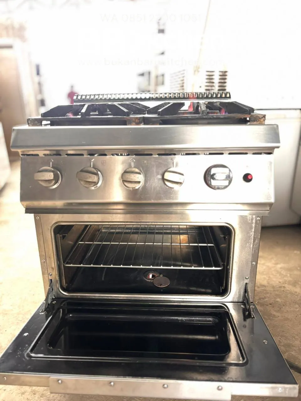 Kompor 4 Tungku Plus Oven Model E-RQB-700 70x70x93 - Image 7
