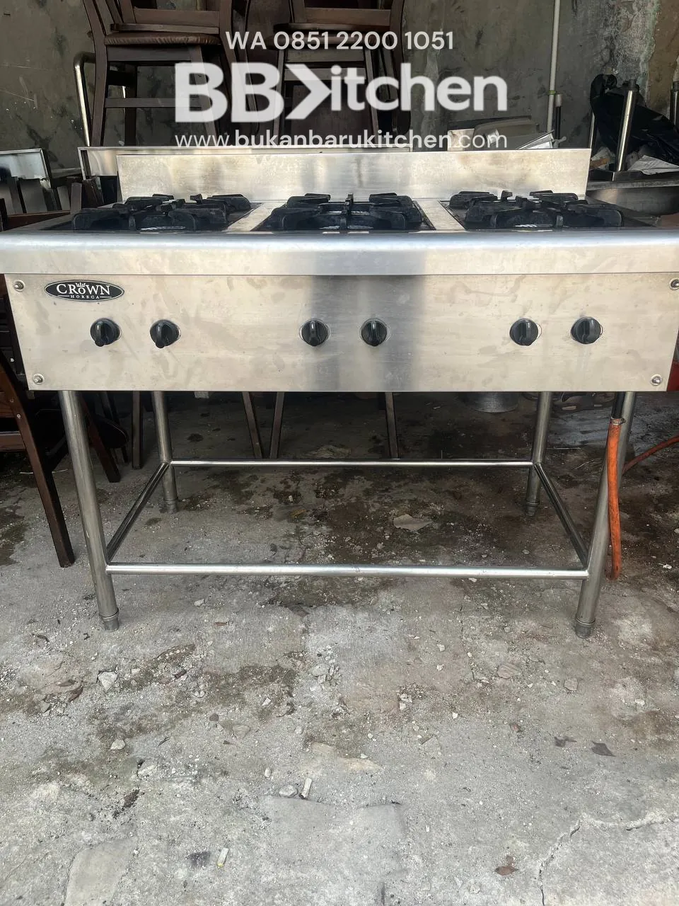 Kompor 6 Tungku High Pressure Crown Ukuran 110x70x85 - Image 2