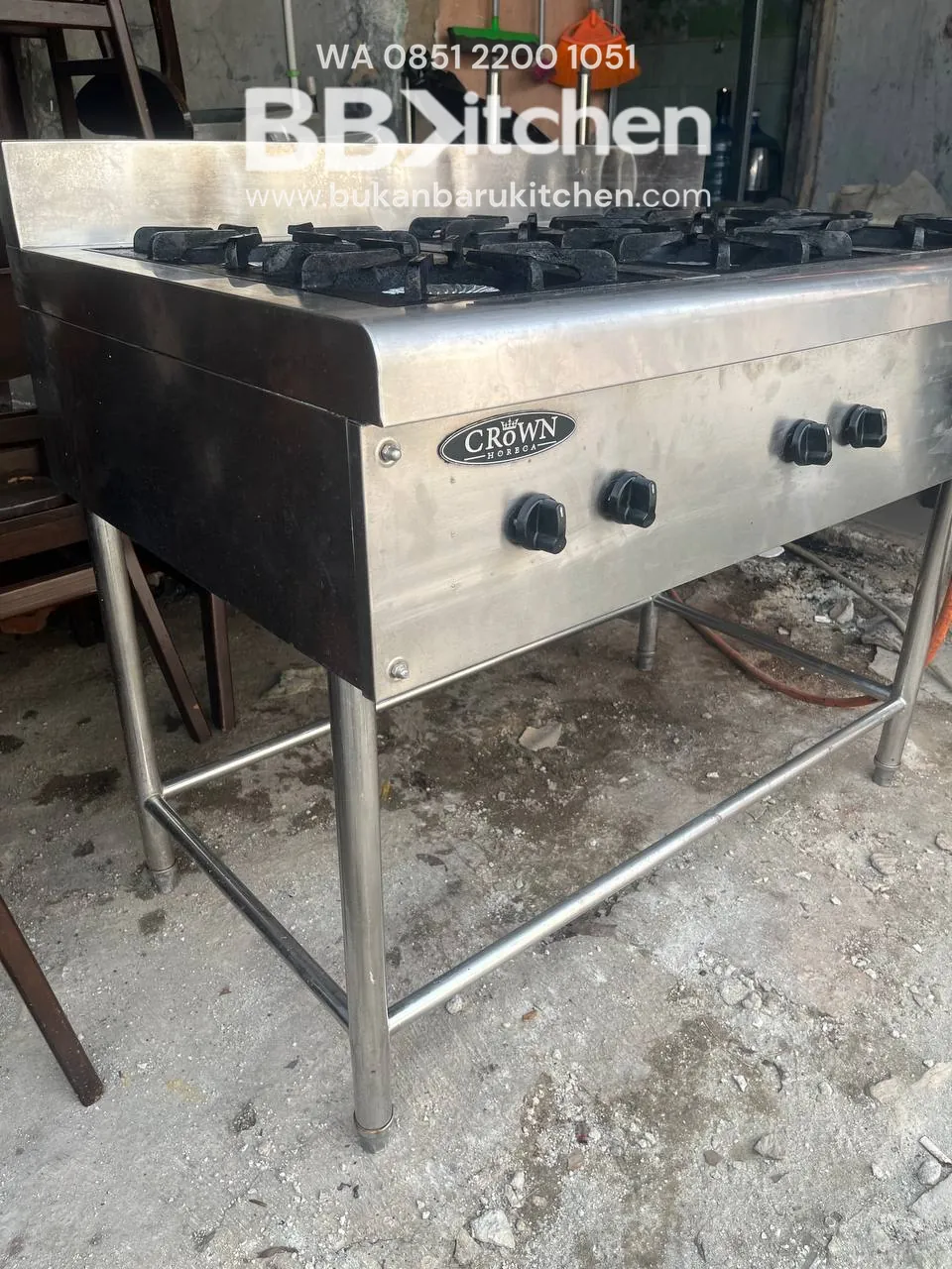 Kompor 6 Tungku High Pressure Crown Ukuran 110x70x85 - Image 4