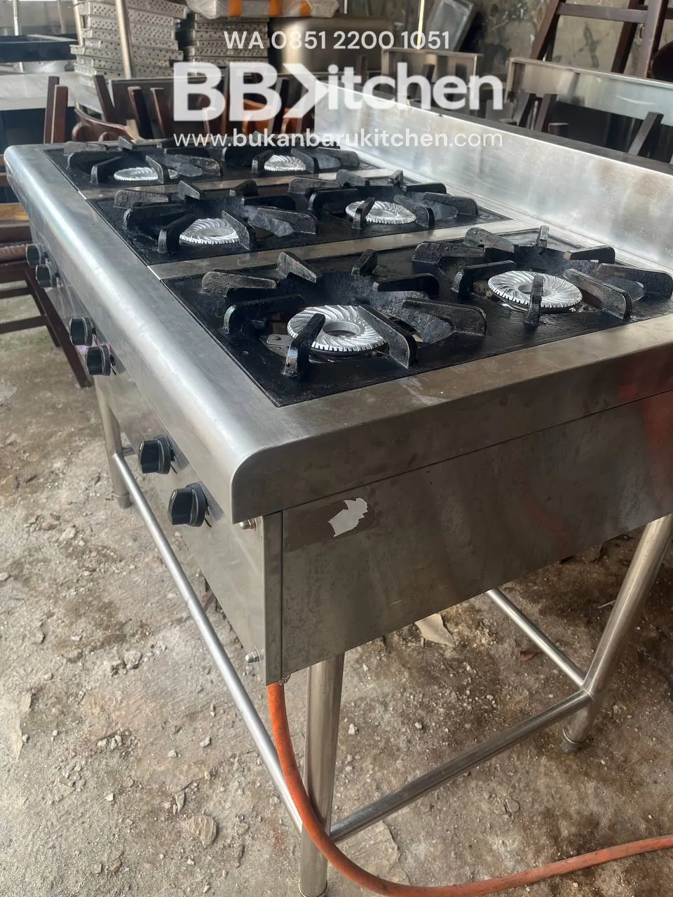 Kompor 6 Tungku High Pressure Crown Ukuran 110x70x85 - Image 5