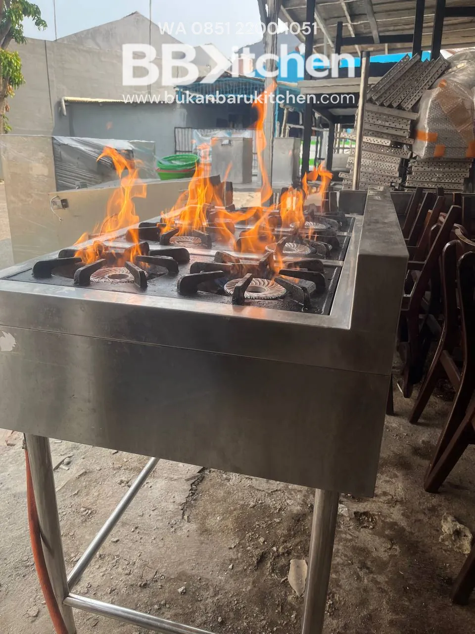 Kompor 6 Tungku High Pressure Crown Ukuran 110x70x85 - Image 7