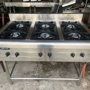 Kompor 6 Tungku High Pressure Crown Ukuran 110x70x85