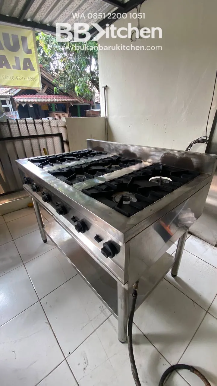 Kompor 6 Tungku High Pressure Ukuran 119x75x86+11 - Image 2