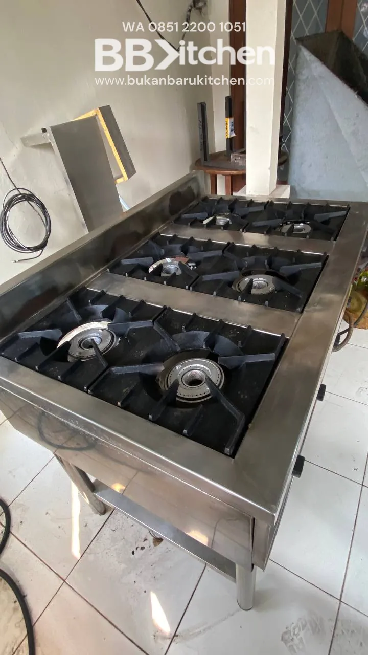 Kompor 6 Tungku High Pressure Ukuran 119x75x86+11 - Image 4