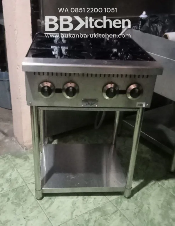 Kompor Gas 4 Tungku Chefer Ukuran P 60 x L 70 x T 90 cm - Image 4