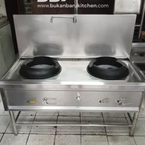 Kompor Kwalirange 2 Tungku High Pressure UK 140x70x75