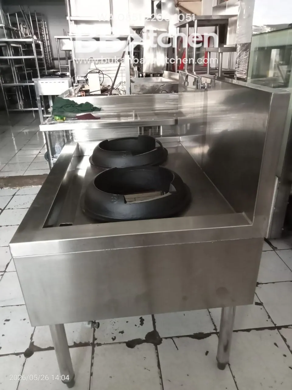 Kompor Kwalirange 2 Tungku High Pressure Ukuran 120x80x75 - Image 4