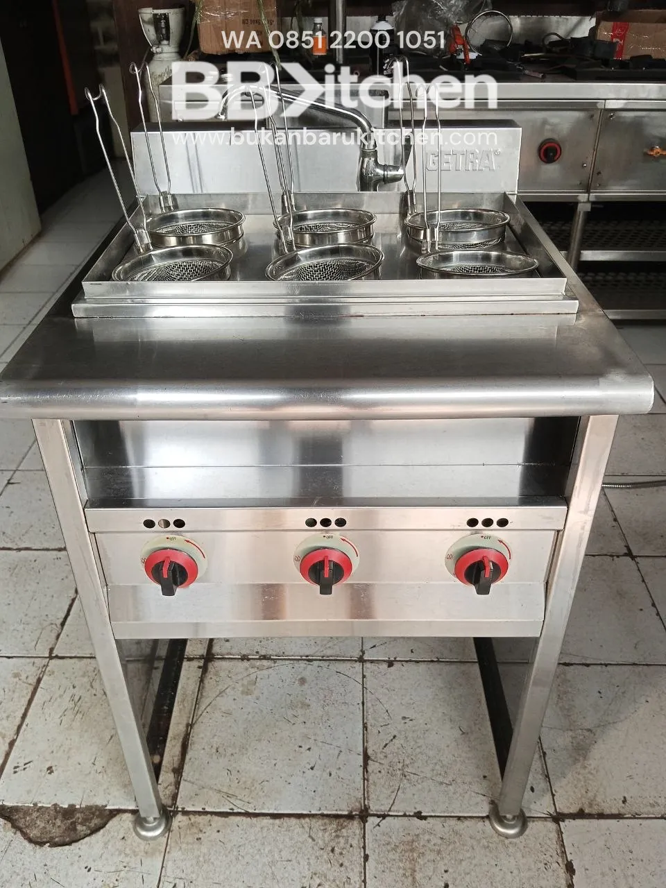 Kompor Noodle 6 Lubang Loow Pressure UK 60x70x80