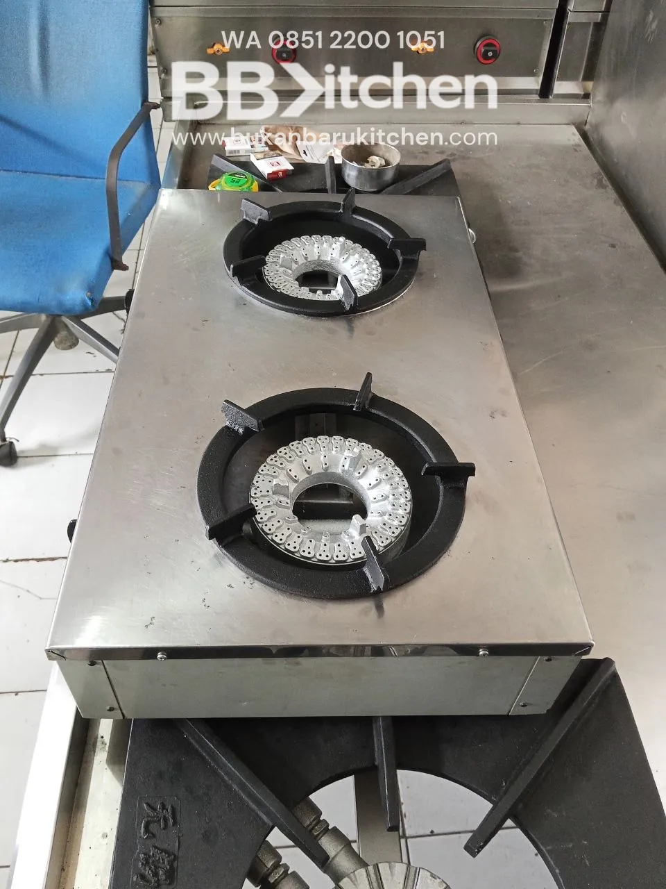 Kompor Rinnai 2 Tungku Low Pressure Uk 75x46x16 - Image 2