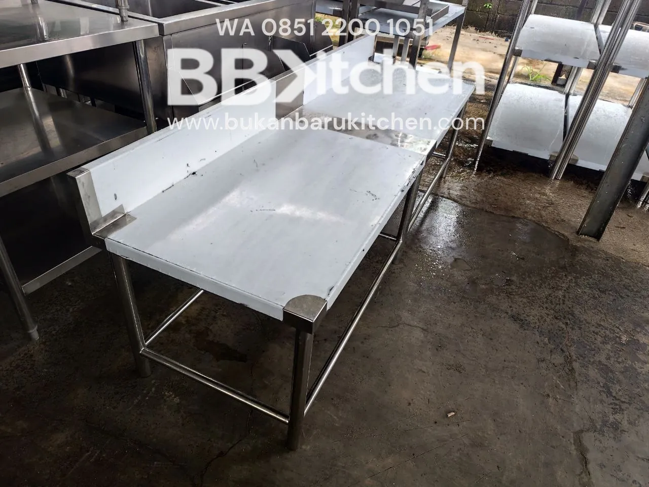 Kompor Stainless Steel Baru 195 cm x 60 cm x 60 cm