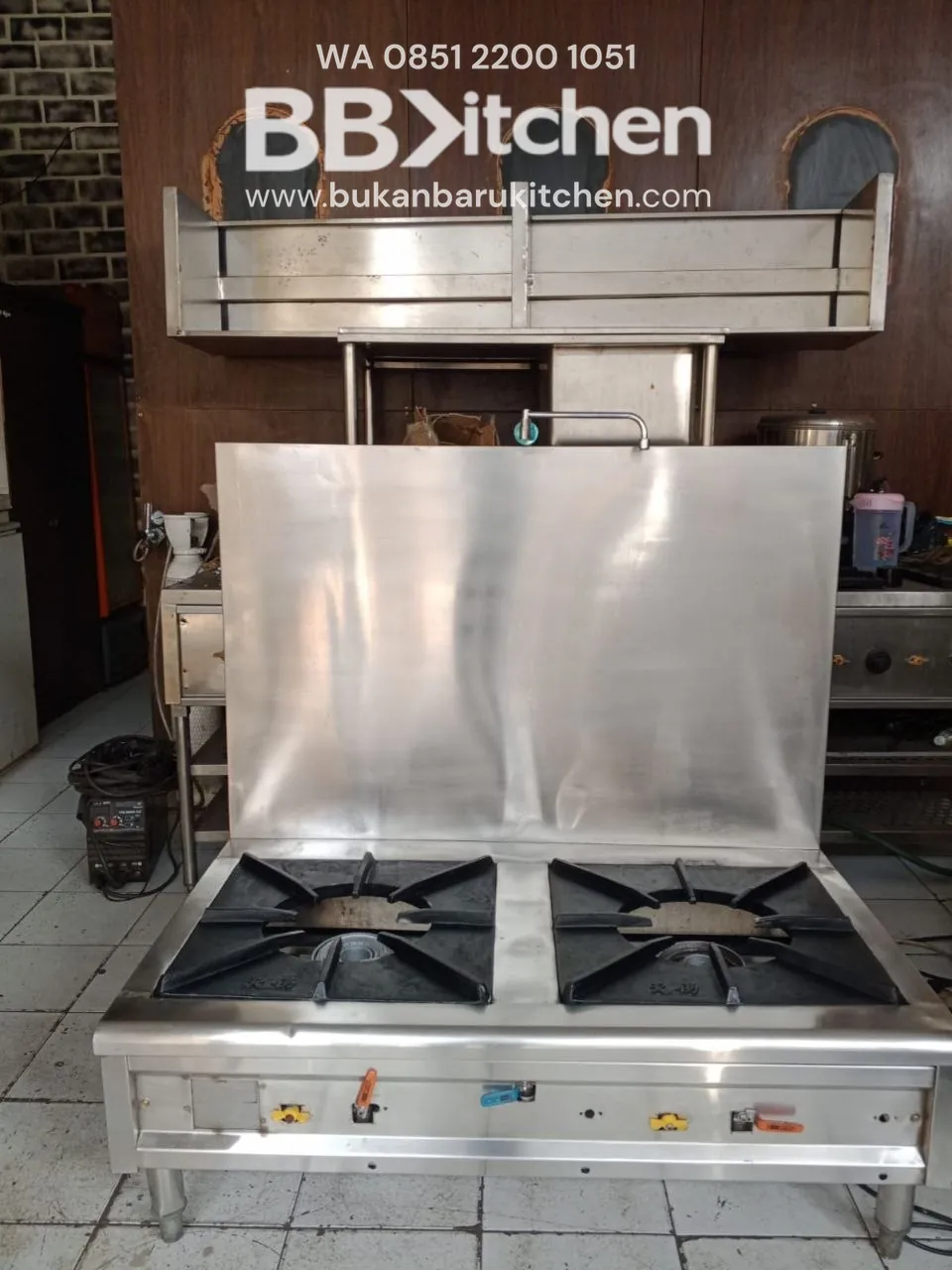 Kompor Stokpot 2 Tungku High Pressure Ukuran 120x75x40 - Image 3