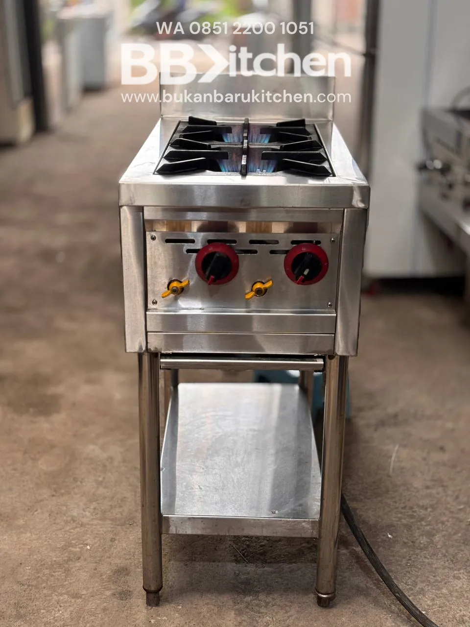 Kompor Stove 2 Tungku High Pressure Ukuran 40x75x85 - Image 2