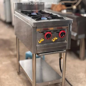 Kompor Stove 2 Tungku High Pressure Ukuran 40x75x85