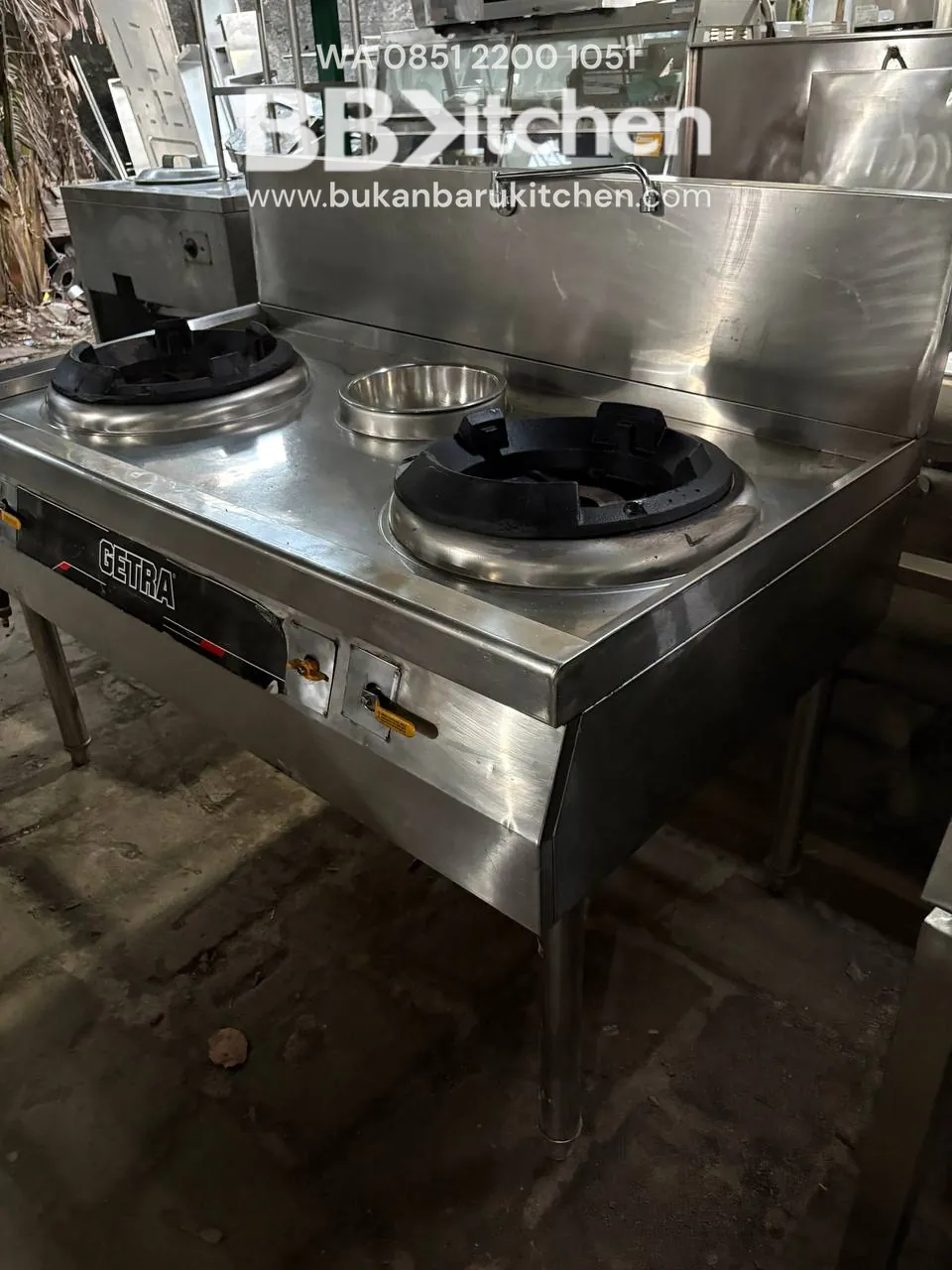 Kompor Wok 2 Tungku High Pressure Ukuran 140x80x80 - Image 3