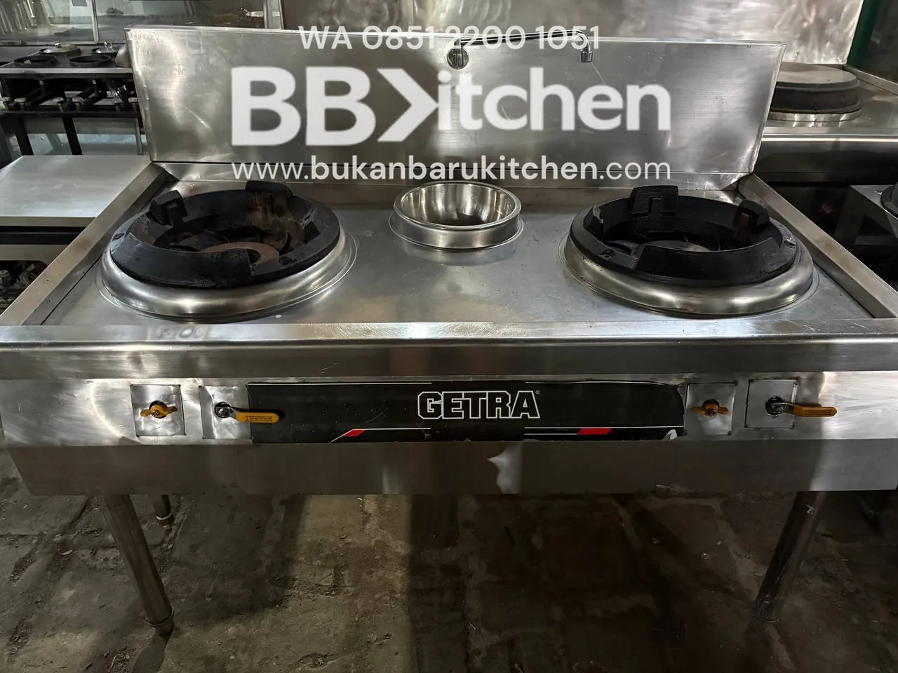 Kompor Wok 2 Tungku High Pressure Ukuran 140x80x80