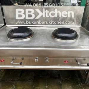 Kompor Wok 2 Tungku Ukuran 170x120x80