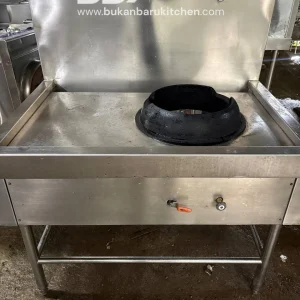 Kompor Wok Kuali Range 1 Tungku Ukuran 100x70x70