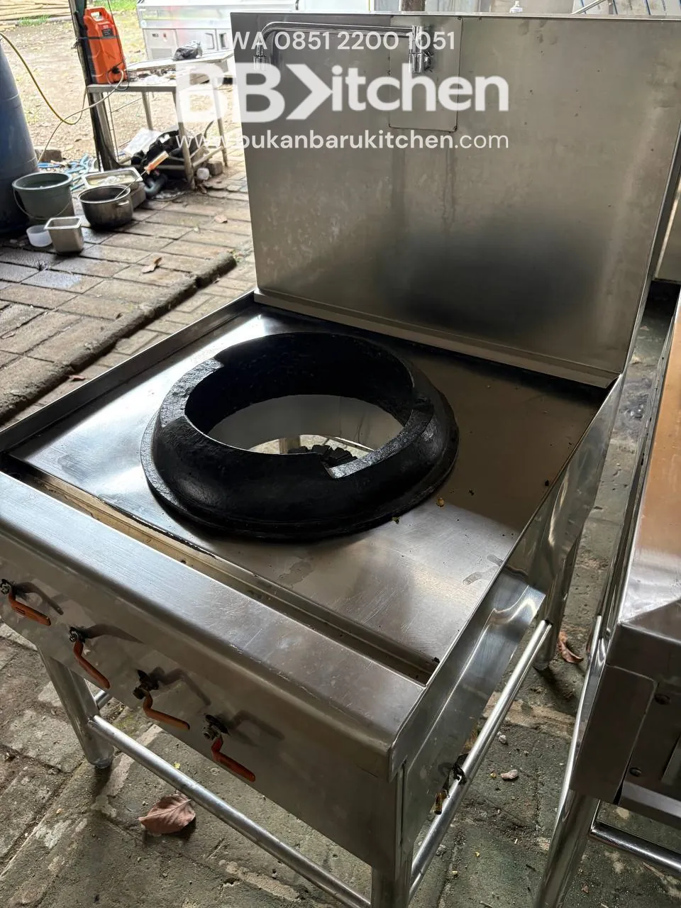 Kompor Wok Kwalirange 1 Tungku Ukuran 70x75x75 - Image 3