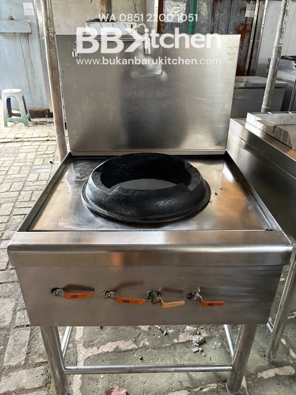 Kompor Wok Kwalirange 1 Tungku Ukuran 70x75x75