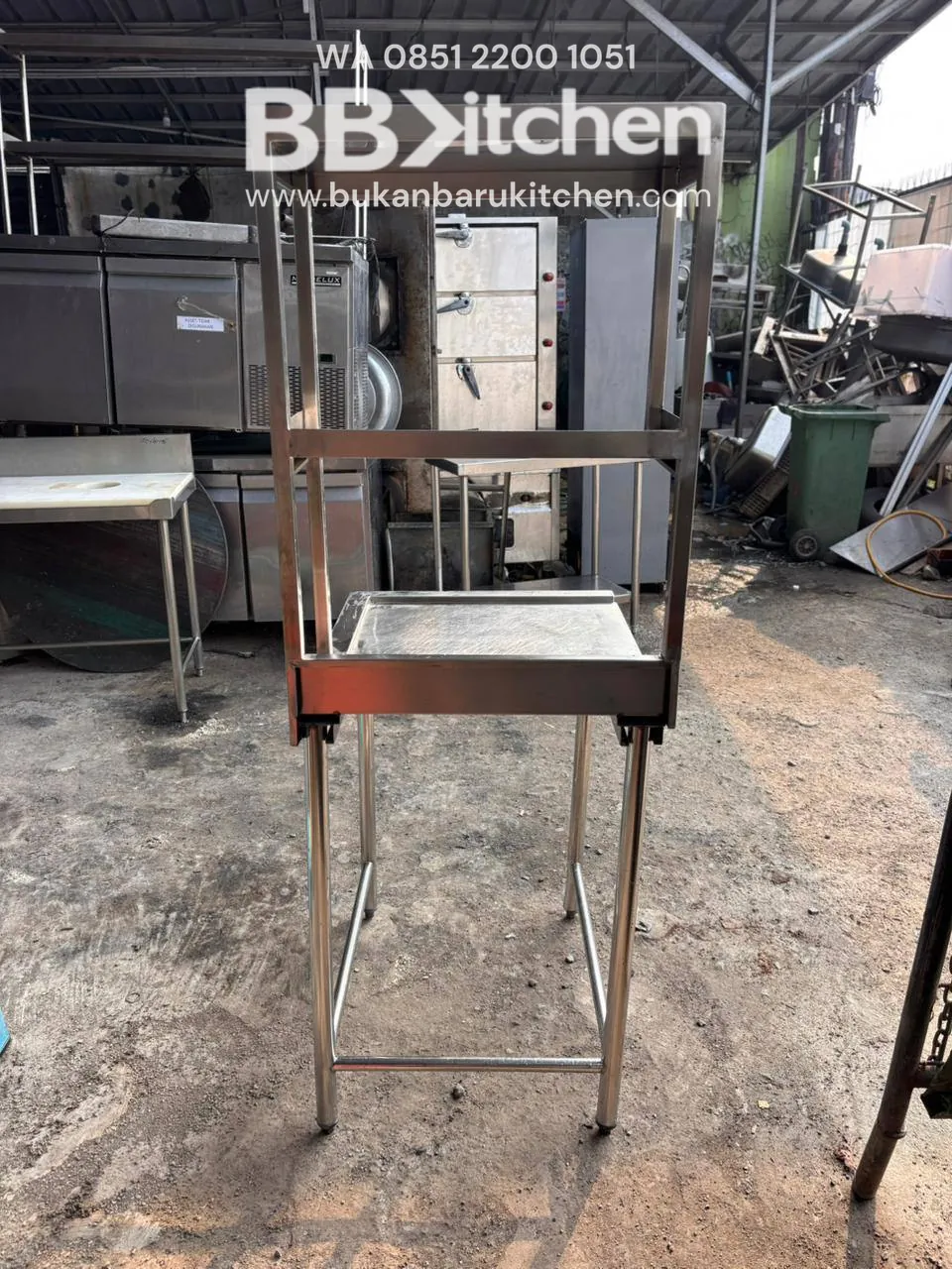 Meja 1 Susun Stainless Steel 60x75x85 dengan Upper 60x50x80 - Image 4