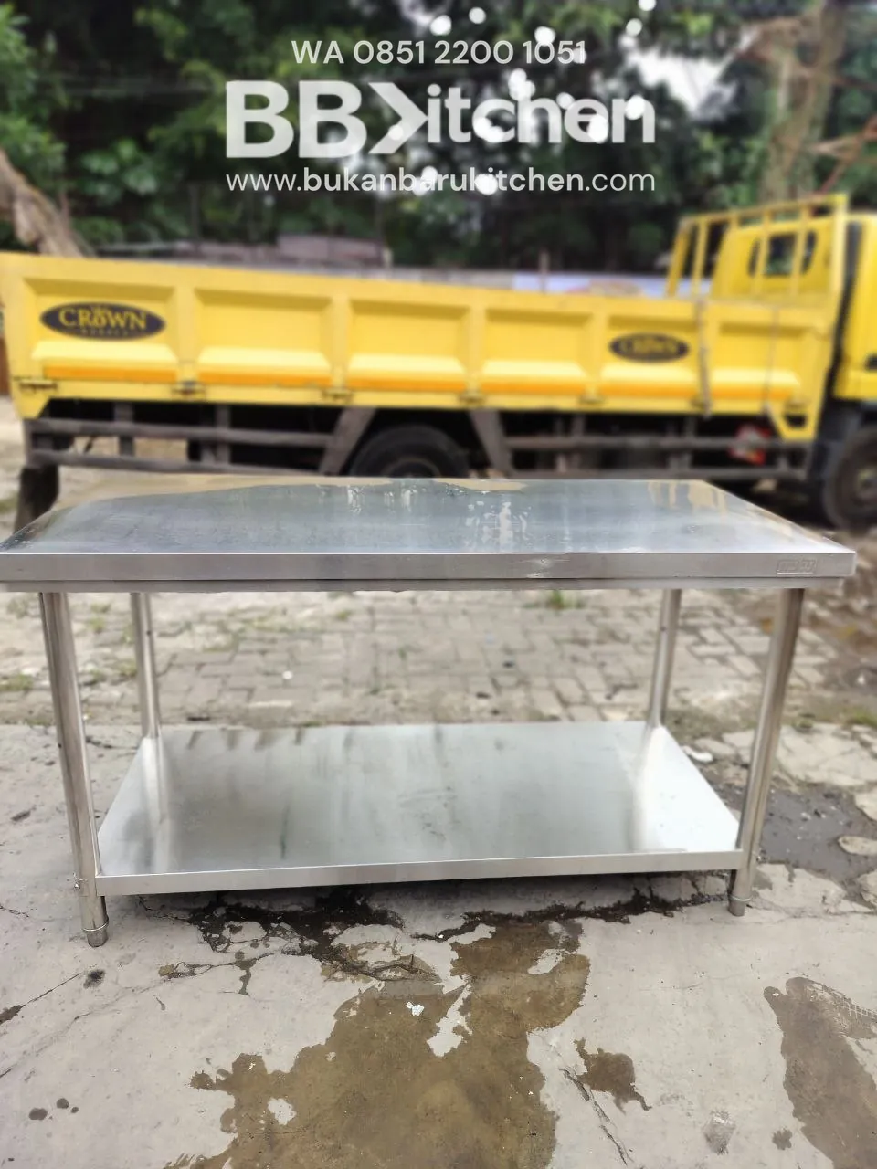 Meja 2 Susun Knock Down Mutu Ukuran P 150 L 70 T 85