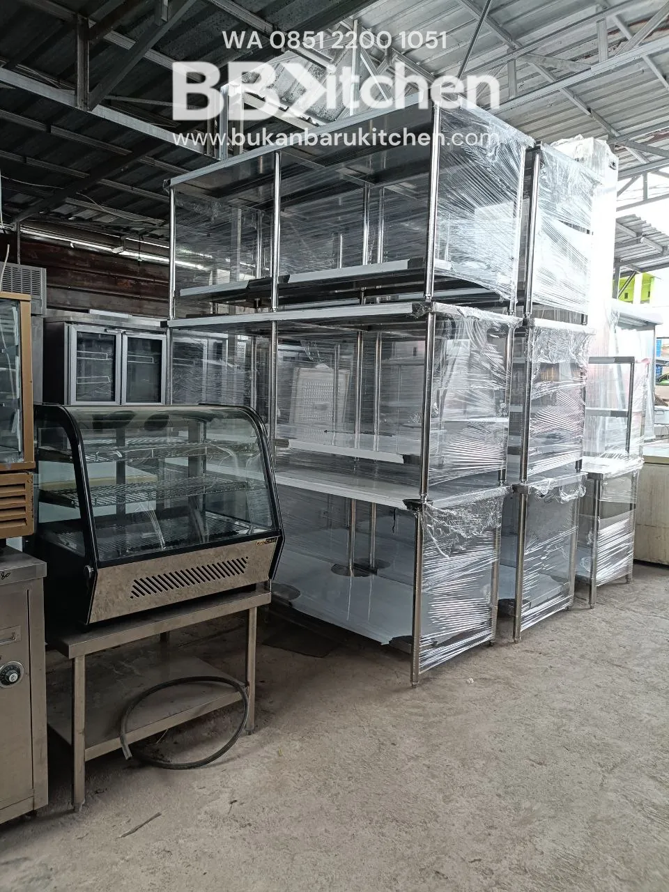 Meja 2 Susun Stainless 200x75x85 - Image 2